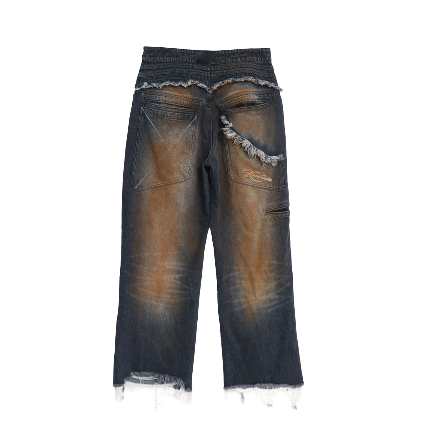 "DRAG" RIPPED DENIM (CLAY)