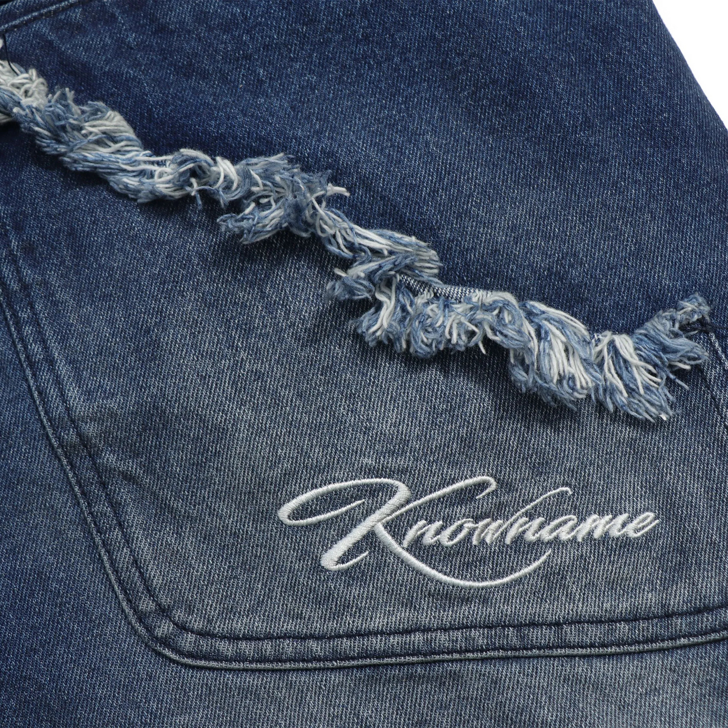 "DRAG" RIPPED DENIM (LIGHT INDIGO)