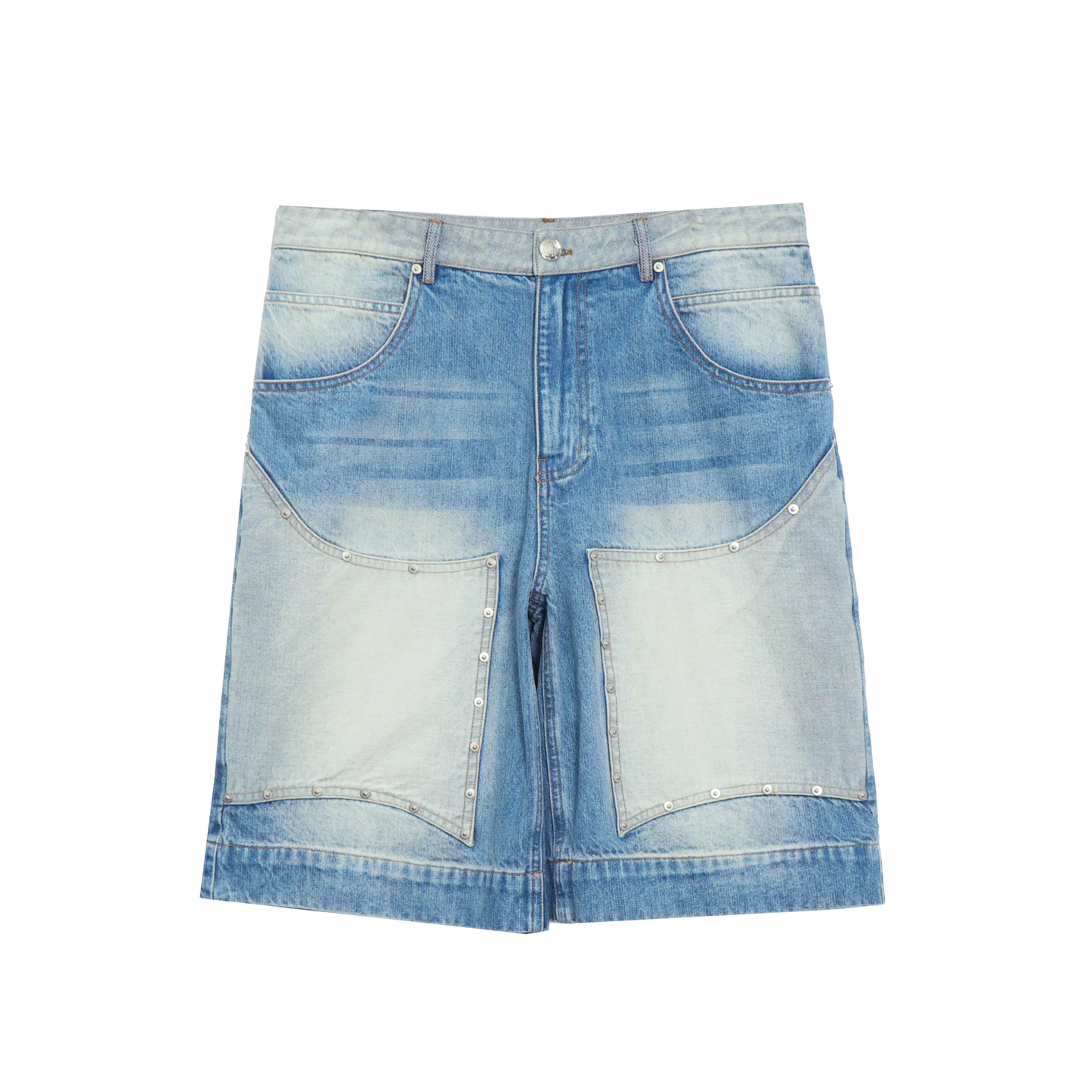 "HARDWEAR" JORTS (LIGHT WASHED BLUE)