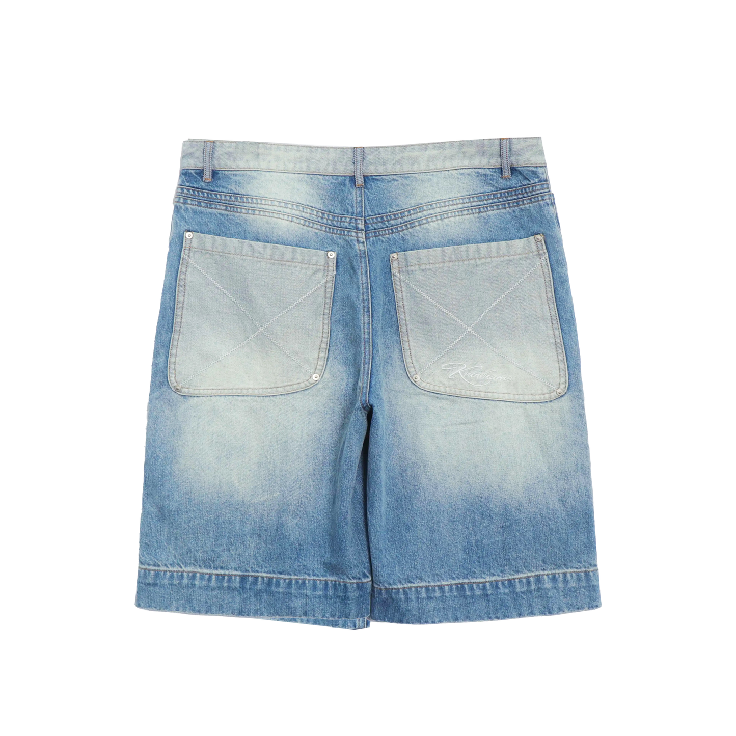 "HARDWEAR" JORTS (LIGHT WASHED BLUE)