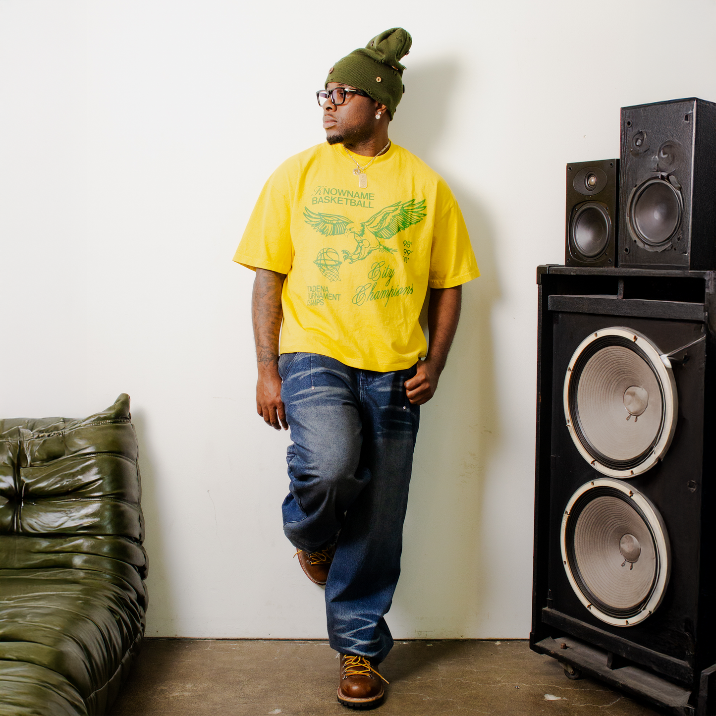 "TOURNAMENT" Tee ( Yellow / Green)