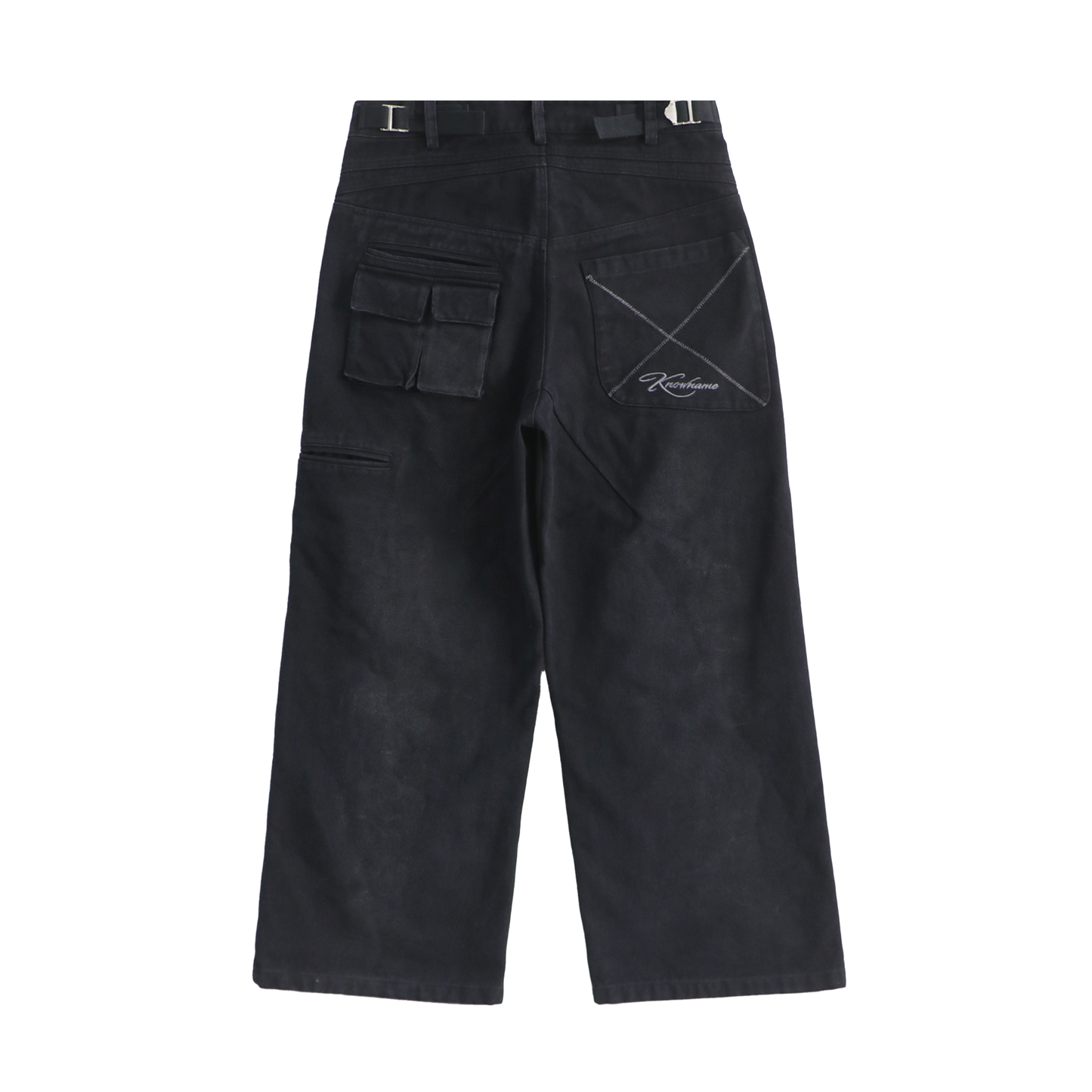 "RUNDOWN" CANVAS BOTTOMS (WASHED BLACK)