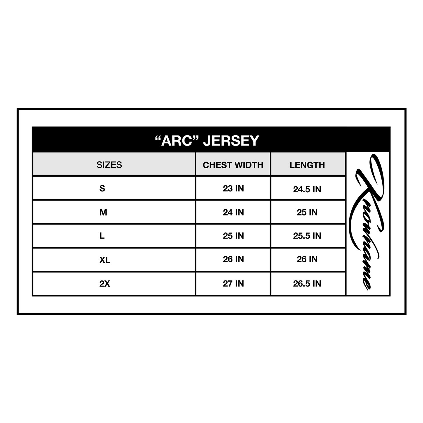 "ARC" JERSEY (BLK/WHT)