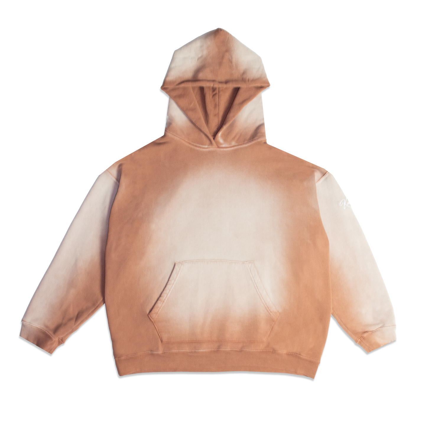 "BURST HOODIE" (BRICK RED)