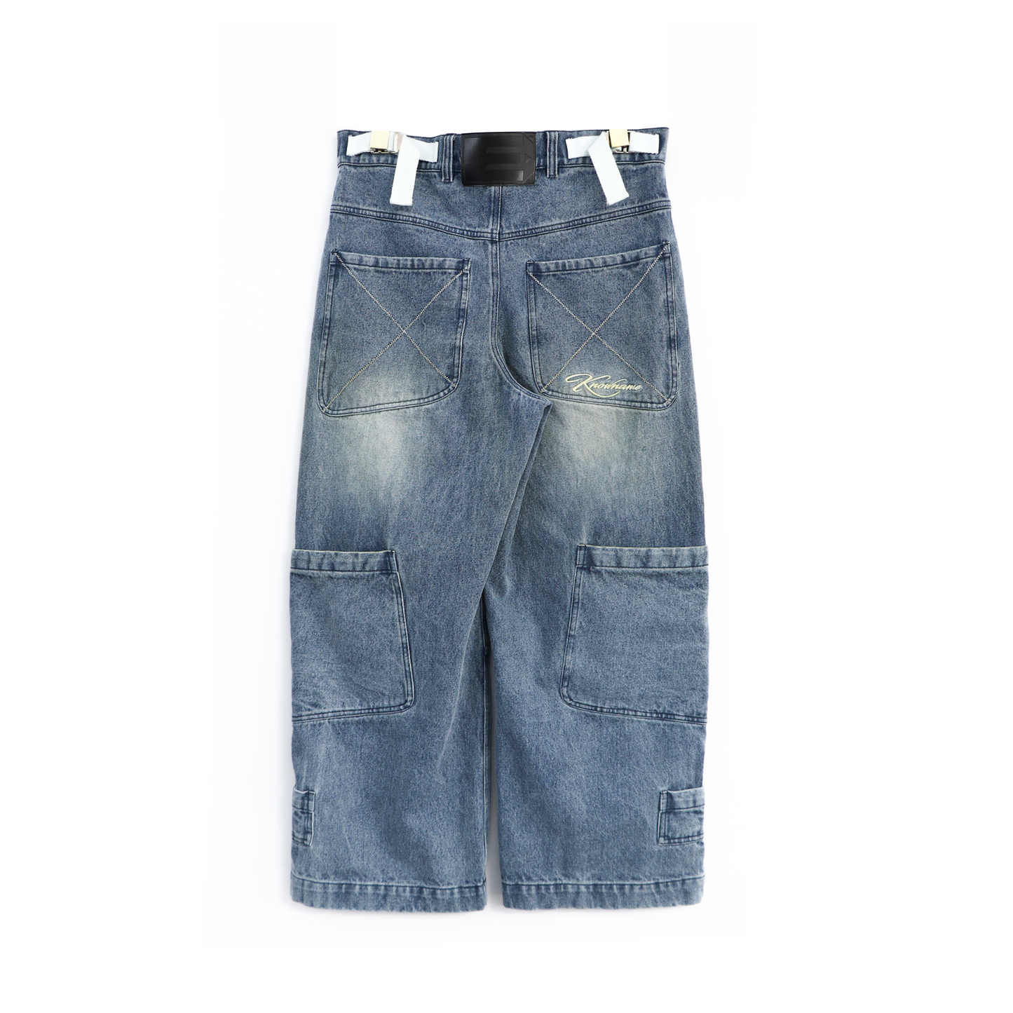 "DEEP POCKET" DENIM (WASHED BLUE)