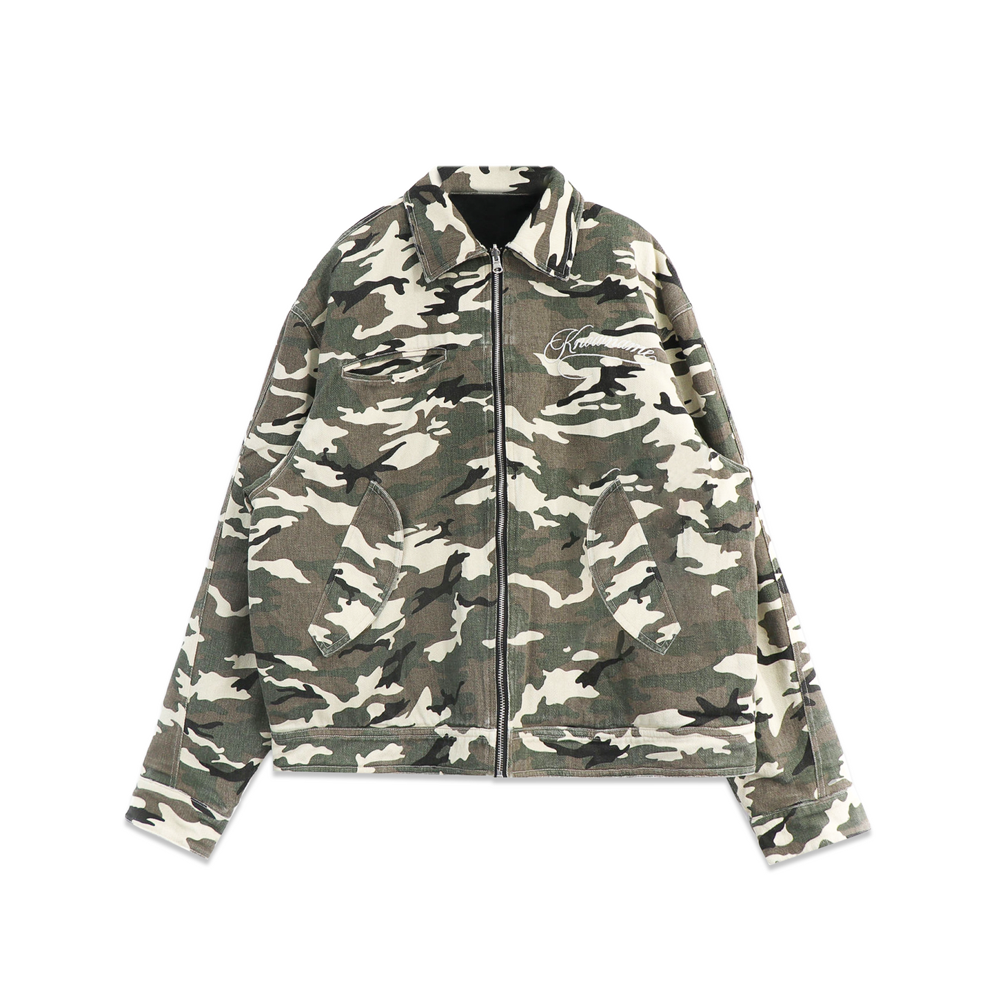 "SURVIVAL" REVERSIBLE JACKET (BLACK/CAMO)