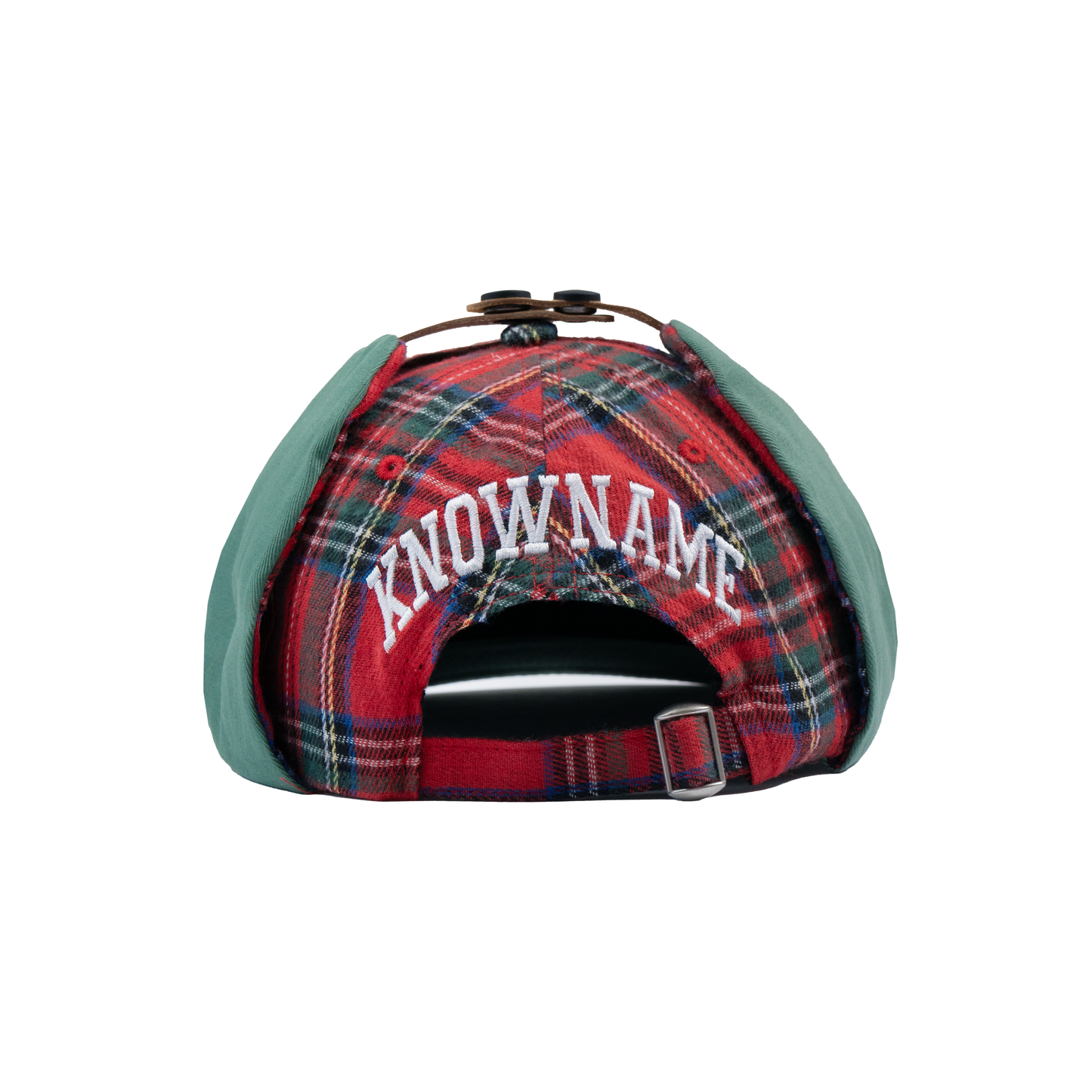 "FLAP CAP" (Red Plaid)