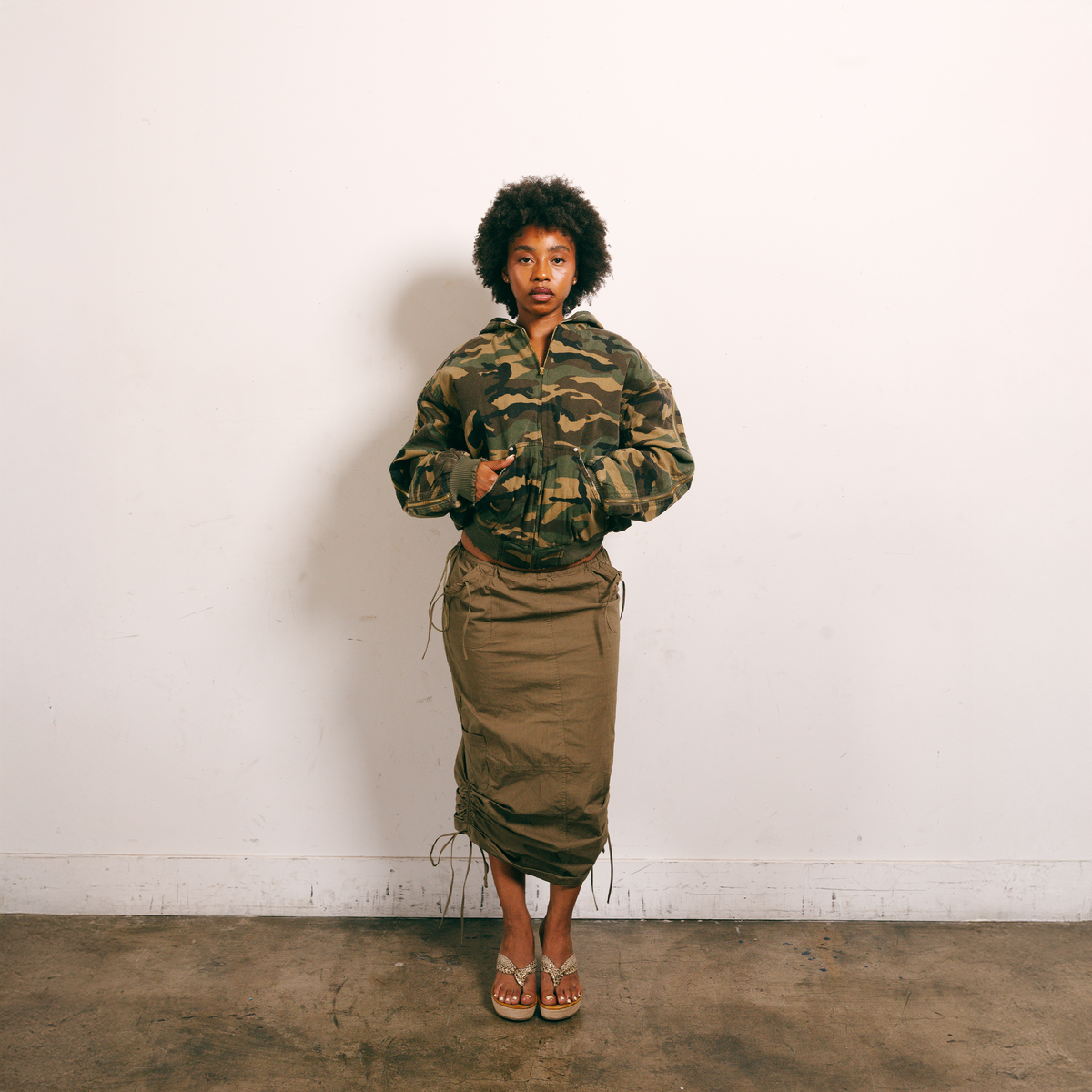 "NO I.D." JACKET (CAMO)