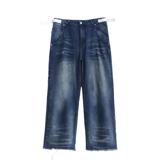 "DRAG" BAGGY DENIM (LIGHT INDIGO)